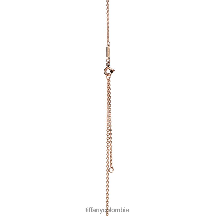 Tiffany colgante unisexo 2J40B8129 joyas en oro rosa con diamantes