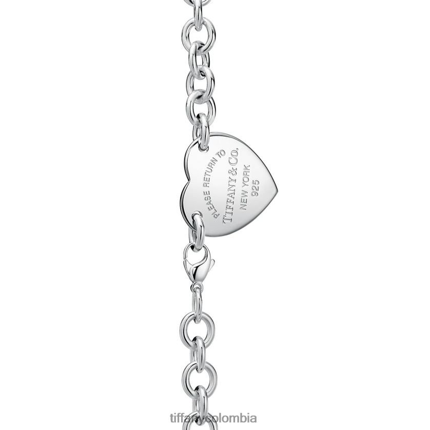 Tiffany collar con etiqueta de corazón unisexo 2J40B8509 joyas