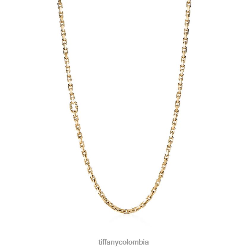 Tiffany collar de cadena de fabricantes en oro de 18k, 24" unisexo 2J40B8440 joyas