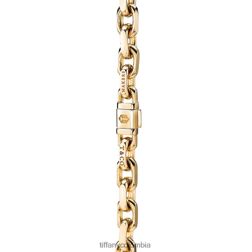 Tiffany collar de cadena de fabricantes en oro de 18k, 24" unisexo 2J40B8440 joyas