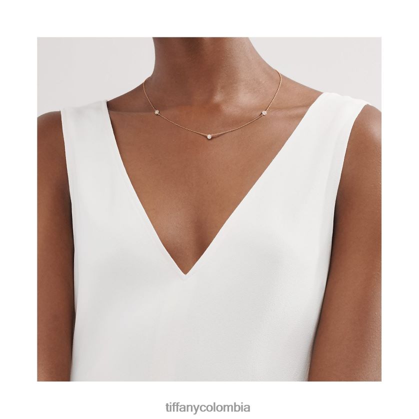 Tiffany collar de diamantes cortados a medida unisexo 2J40B8330 joyas