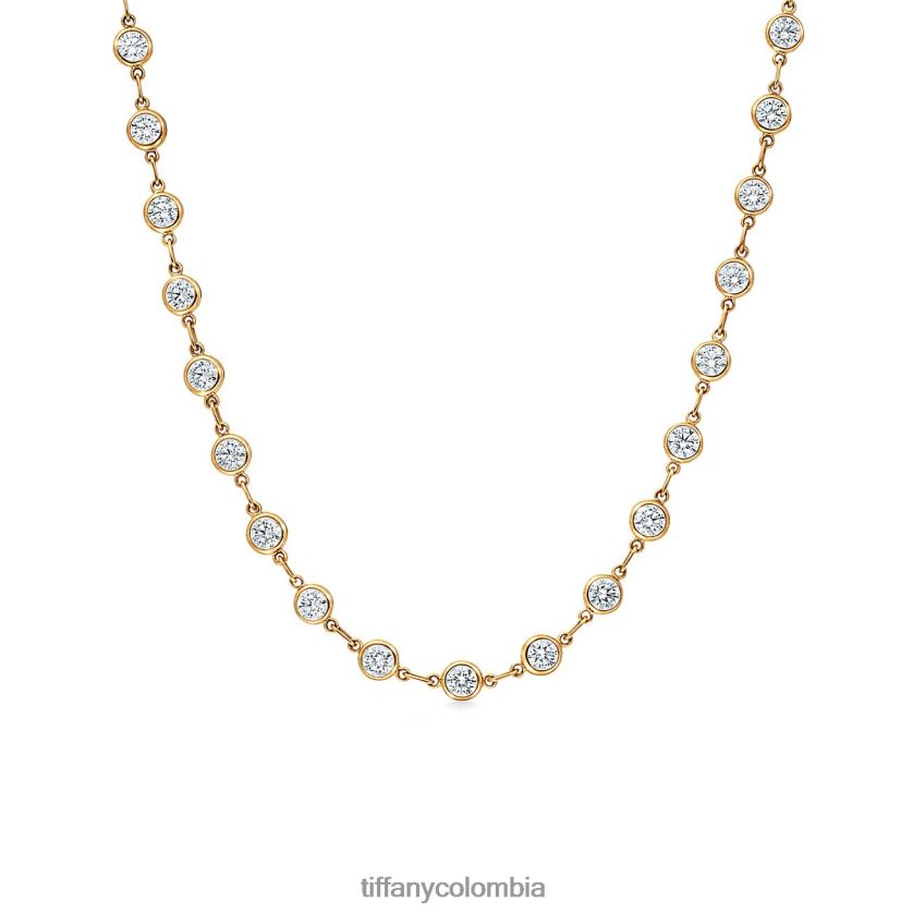 Tiffany collar de diamantes cortados a medida unisexo 2J40B8616 joyas