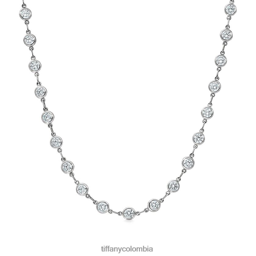 Tiffany collar de diamantes cortados a medida unisexo 2J40B8617 joyas