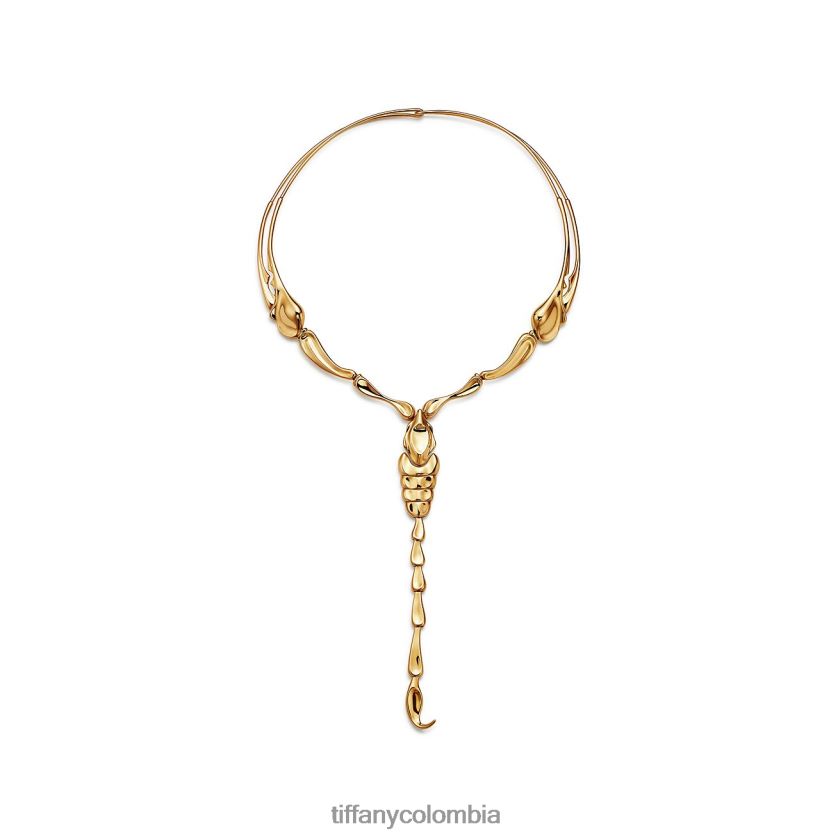 Tiffany collar de escorpión unisexo 2J40B8240 joyas en oro amarillo