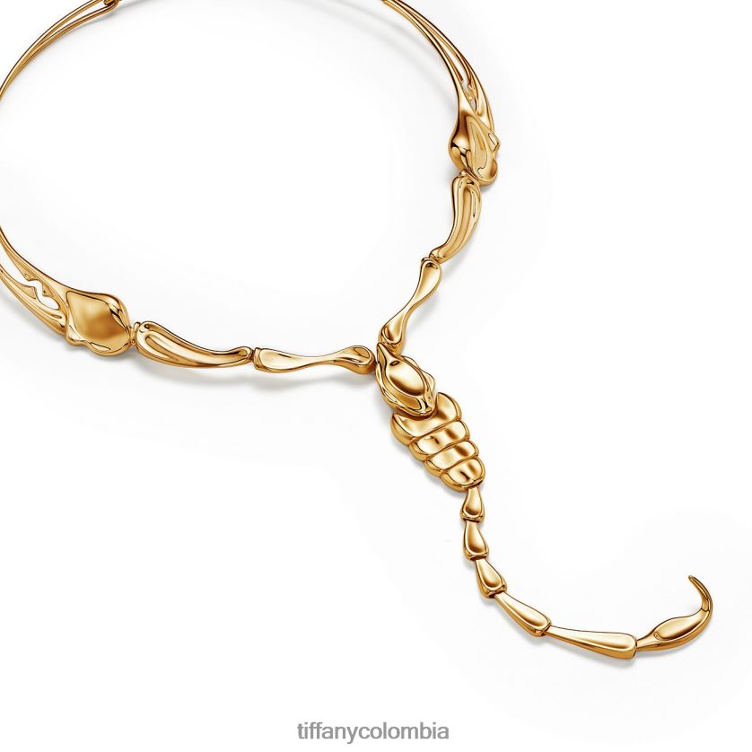 Tiffany collar de escorpión unisexo 2J40B8240 joyas en oro amarillo