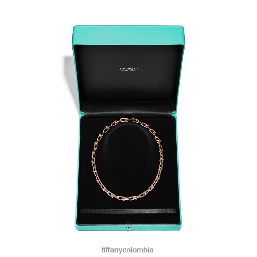 Tiffany collar de eslabones medianos unisexo 2J40B835 joyas en oro rosa