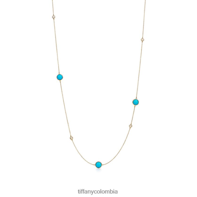 Tiffany collar de espolvorear de color cortado a medida unisexo 2J40B8606 joyas