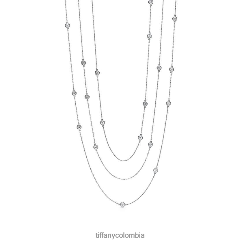 Tiffany collar de espolvorear unisexo 2J40B8191 joyas en platino - Haga un click en la imagen para cerrar