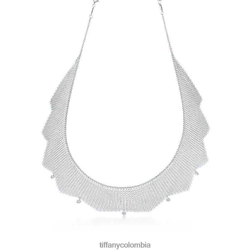 Tiffany collar de malla unisexo 2J40B8633 joyas