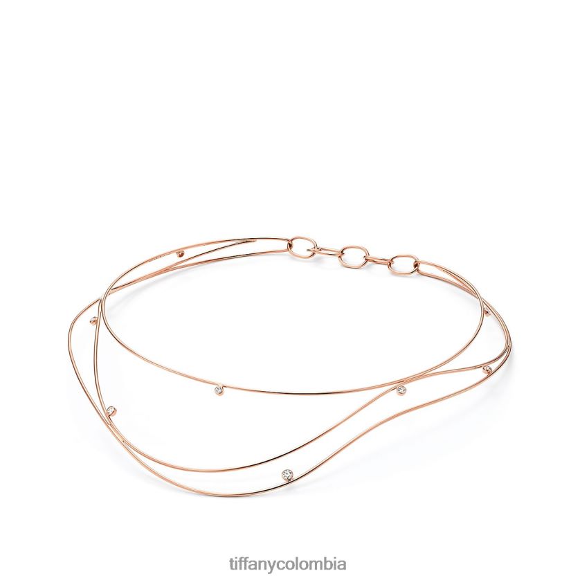 Tiffany collar de olas unisexo 2J40B8659 joyas