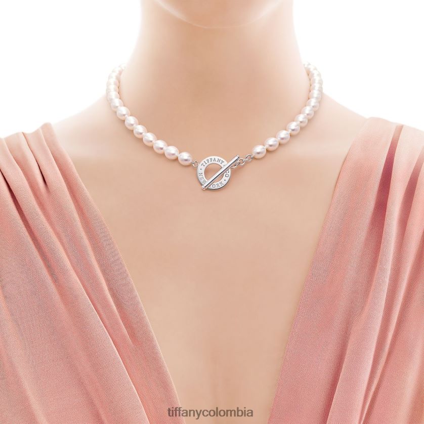 Tiffany collar de perlas de agua dulce unisexo 2J40B8694 joyas