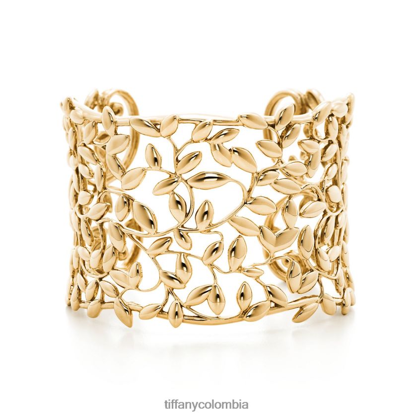 Tiffany brazalete de hoja de olivo unisexo 2J40B81027 joyas