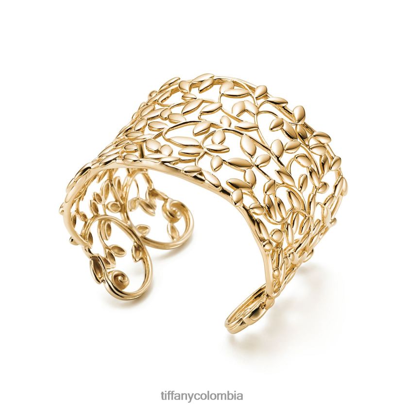 Tiffany brazalete de hoja de olivo unisexo 2J40B81027 joyas