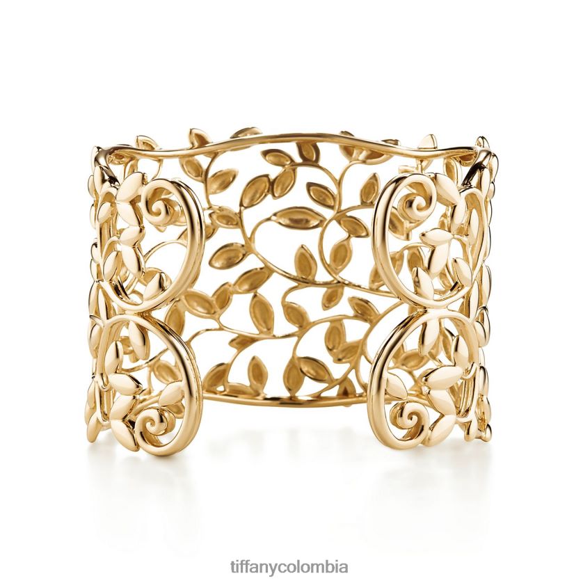 Tiffany brazalete de hoja de olivo unisexo 2J40B81027 joyas