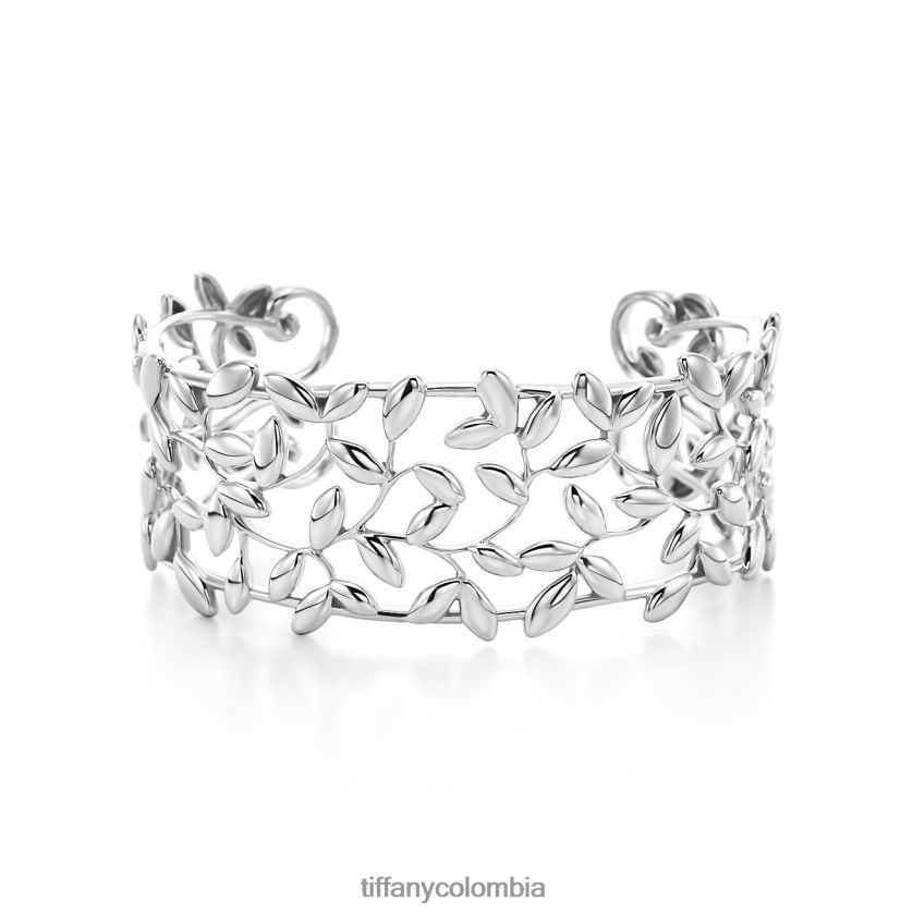 Tiffany brazalete de hoja de olivo unisexo 2J40B81028 joyas