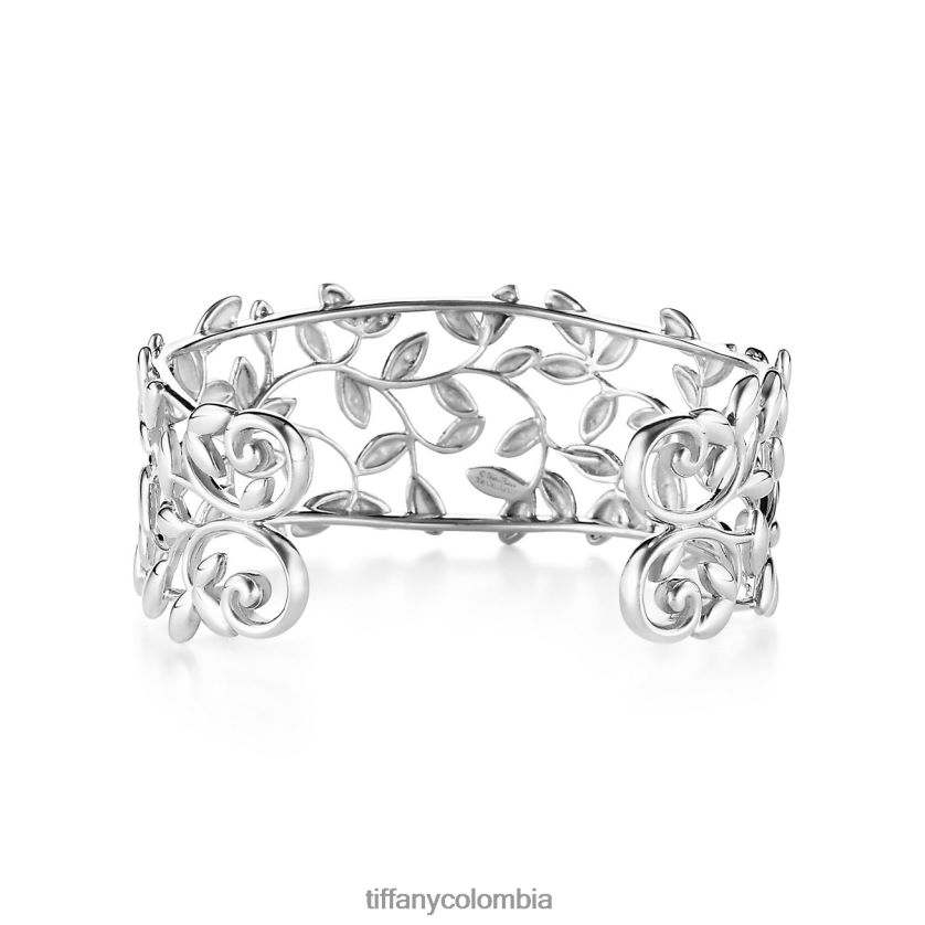 Tiffany brazalete de hoja de olivo unisexo 2J40B81028 joyas