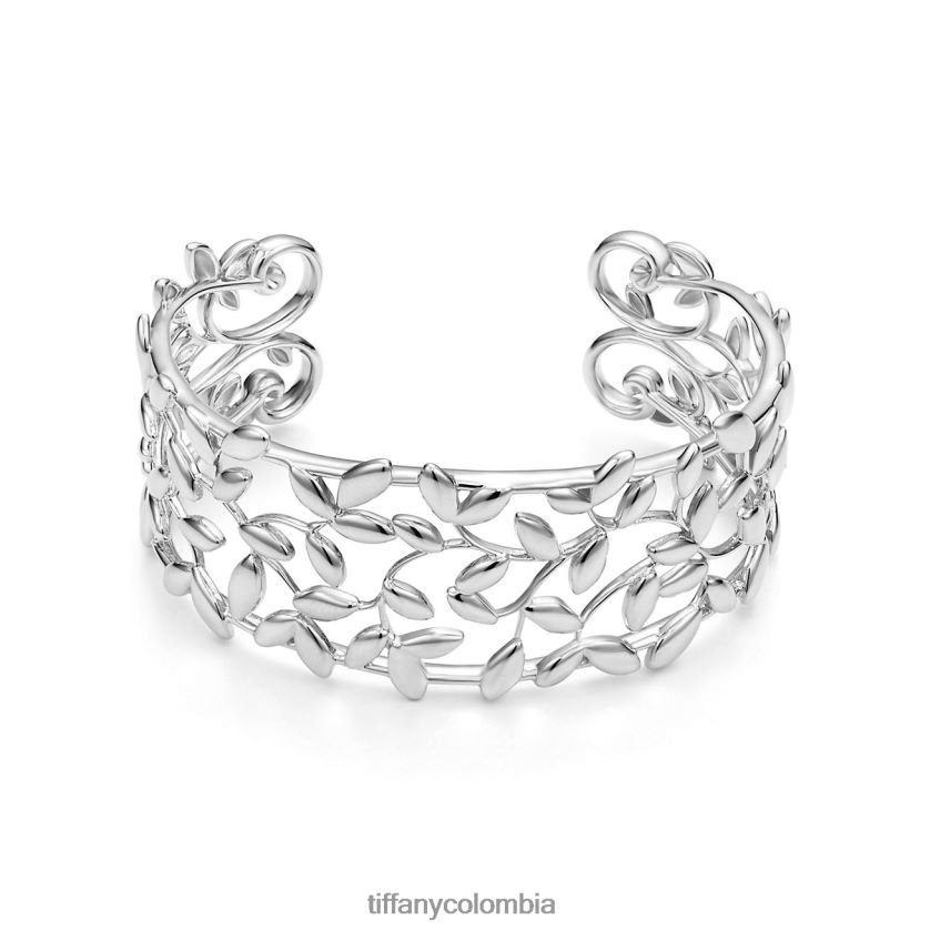 Tiffany brazalete de hoja de olivo unisexo 2J40B81028 joyas