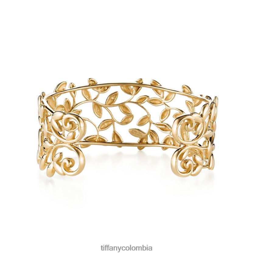 Tiffany brazalete de hoja de olivo unisexo 2J40B81214 joyas