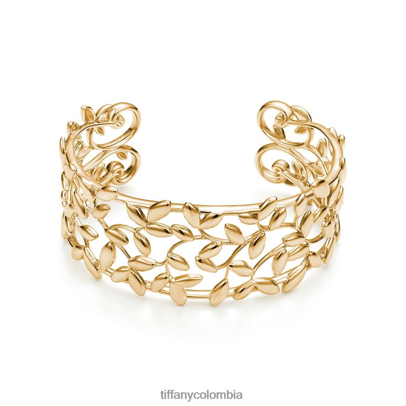 Tiffany brazalete de hoja de olivo unisexo 2J40B81214 joyas