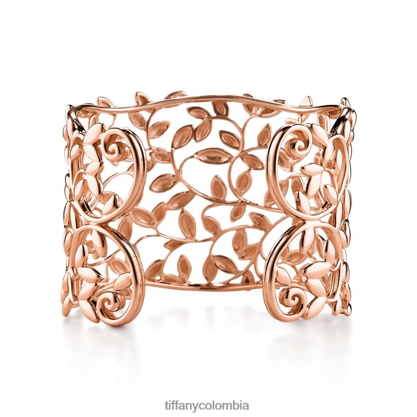 Tiffany brazalete de hoja de olivo unisexo 2J40B81396 joyas