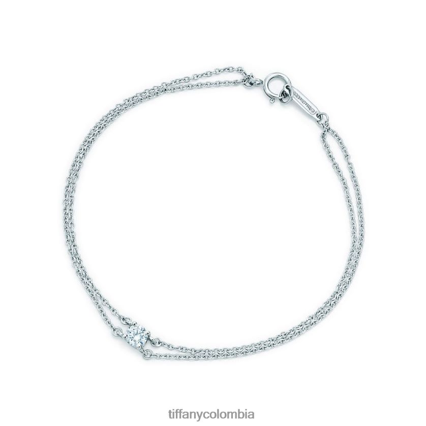 Tiffany pulsera de diamantes solitario unisexo 2J40B81124 joyas