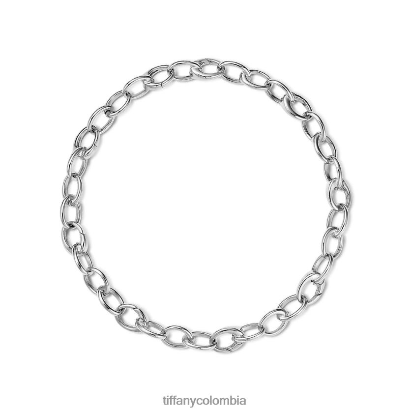 Tiffany pulsera de eslabones ovalados unisexo 2J40B81392 joyas