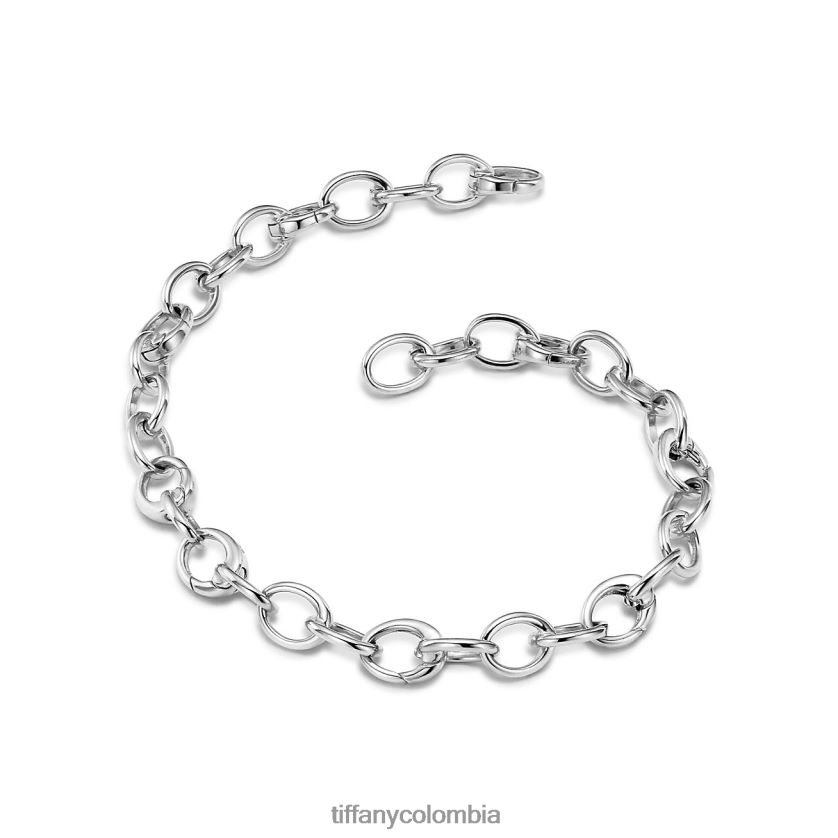 Tiffany pulsera de eslabones ovalados unisexo 2J40B81392 joyas