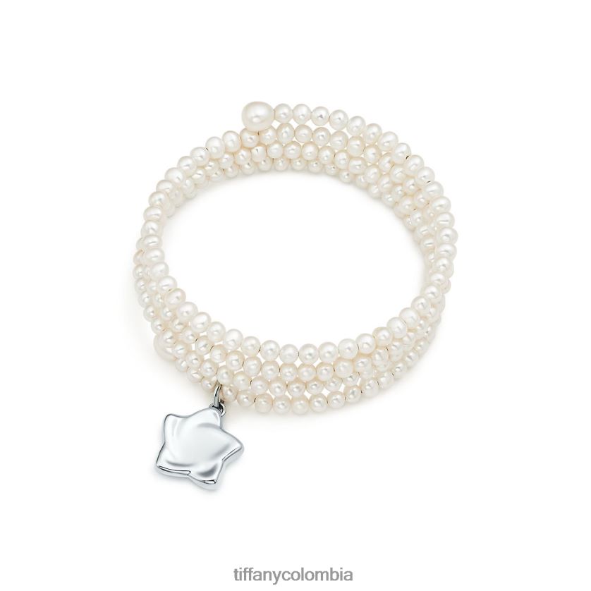 Tiffany pulsera de perlas de tres hileras unisexo 2J40B81364 joyas - Haga un click en la imagen para cerrar