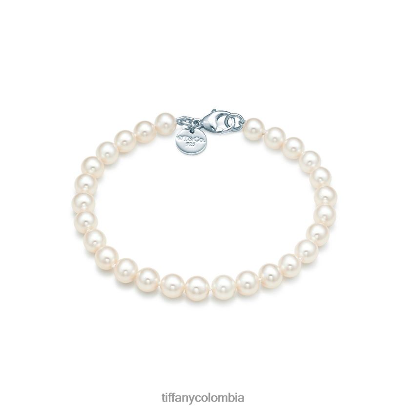 Tiffany pulsera de perlas unisexo 2J40B81056 joyas