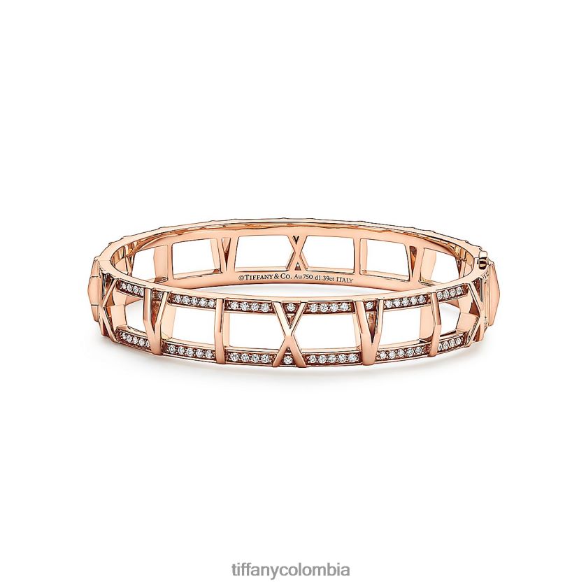 Tiffany x brazalete abierto con bisagras unisexo 2J40B81314 joyas