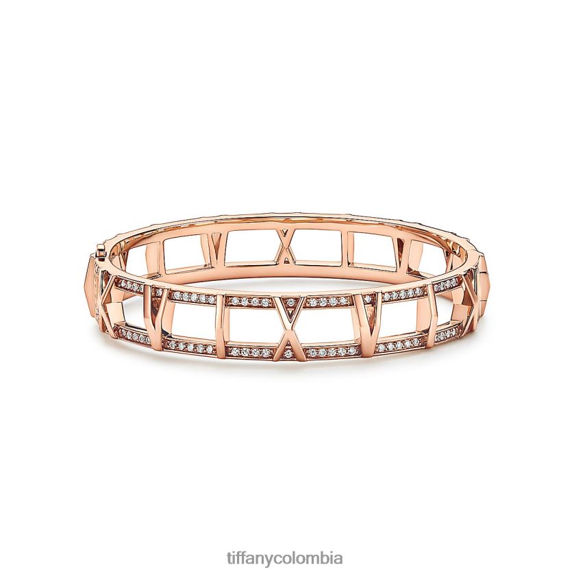 Tiffany x brazalete abierto con bisagras unisexo 2J40B81314 joyas