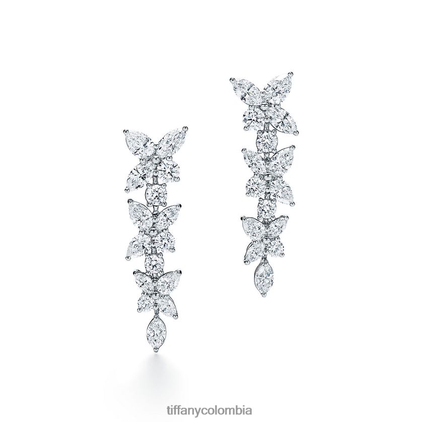 Tiffany aretes colgantes con racimos mixtos unisexo 2J40B8816 joyas