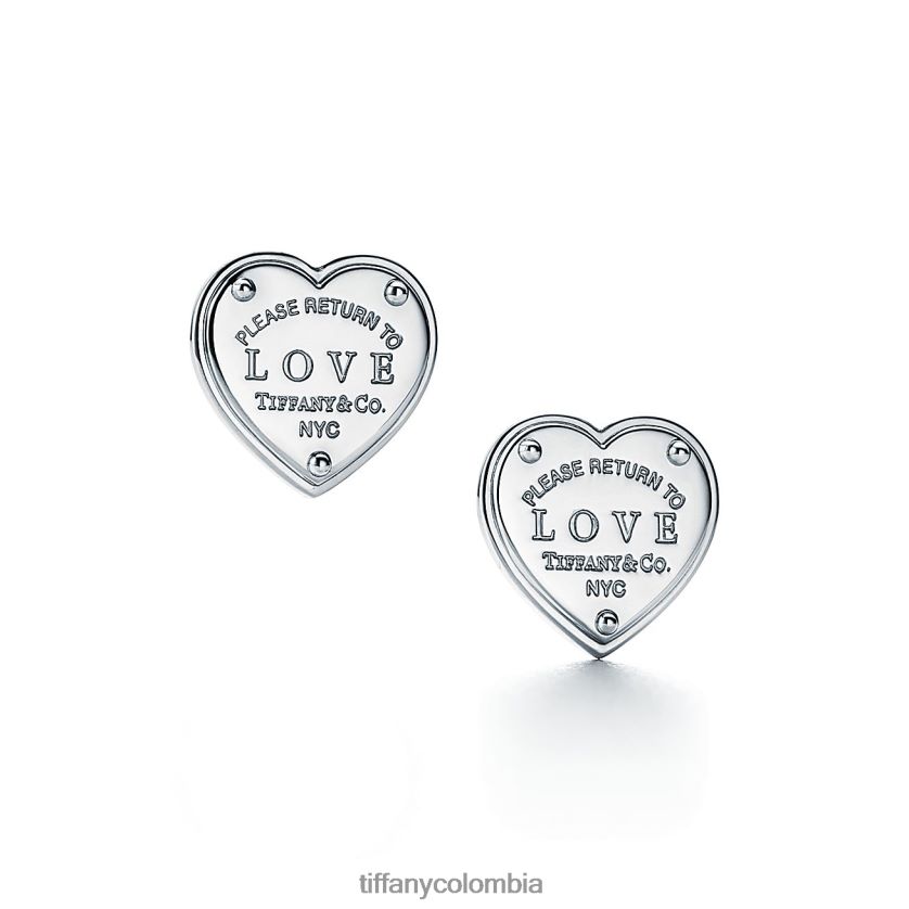 Tiffany pendientes de amor unisexo 2J40B8971 joyas en plata