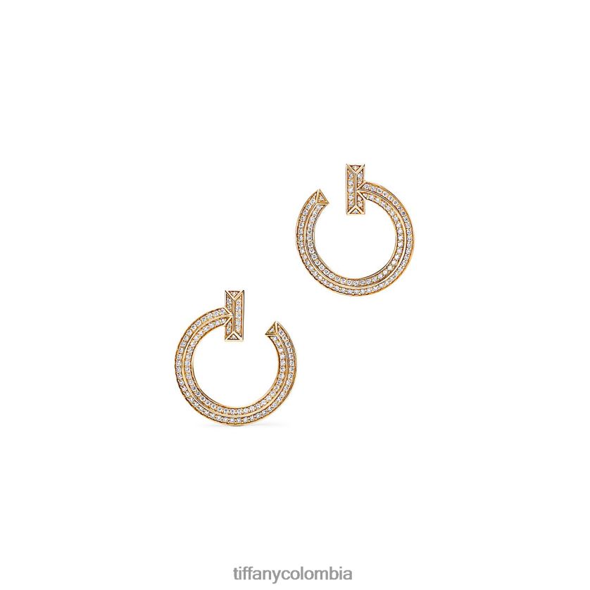 Tiffany pendientes de aro abiertos t1 unisexo 2J40B8740 joyas