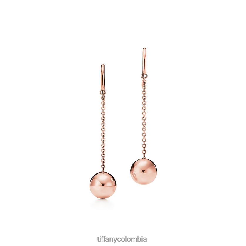 Tiffany pendientes de gancho de bola unisexo 2J40B8765 joyas