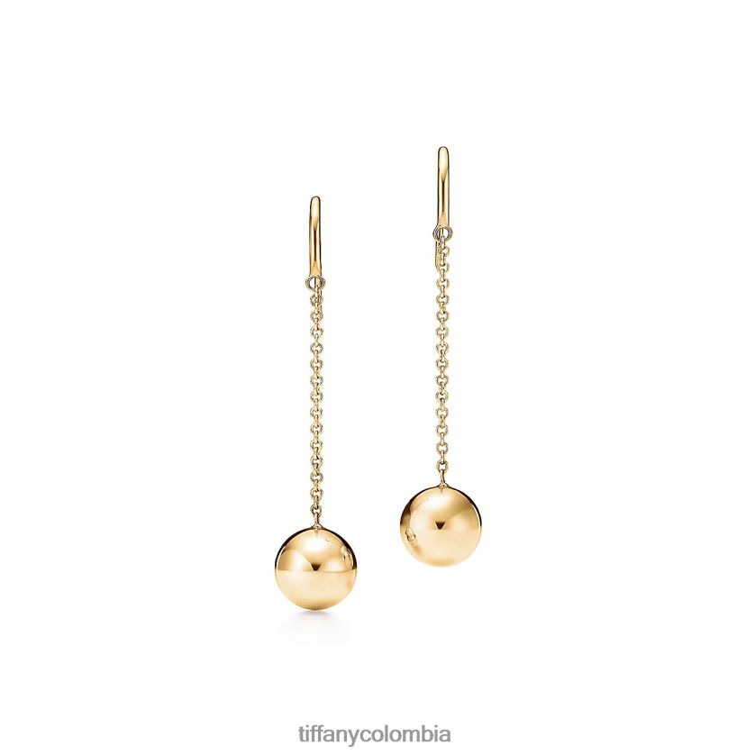 Tiffany pendientes de gancho de bola unisexo 2J40B8927 joyas