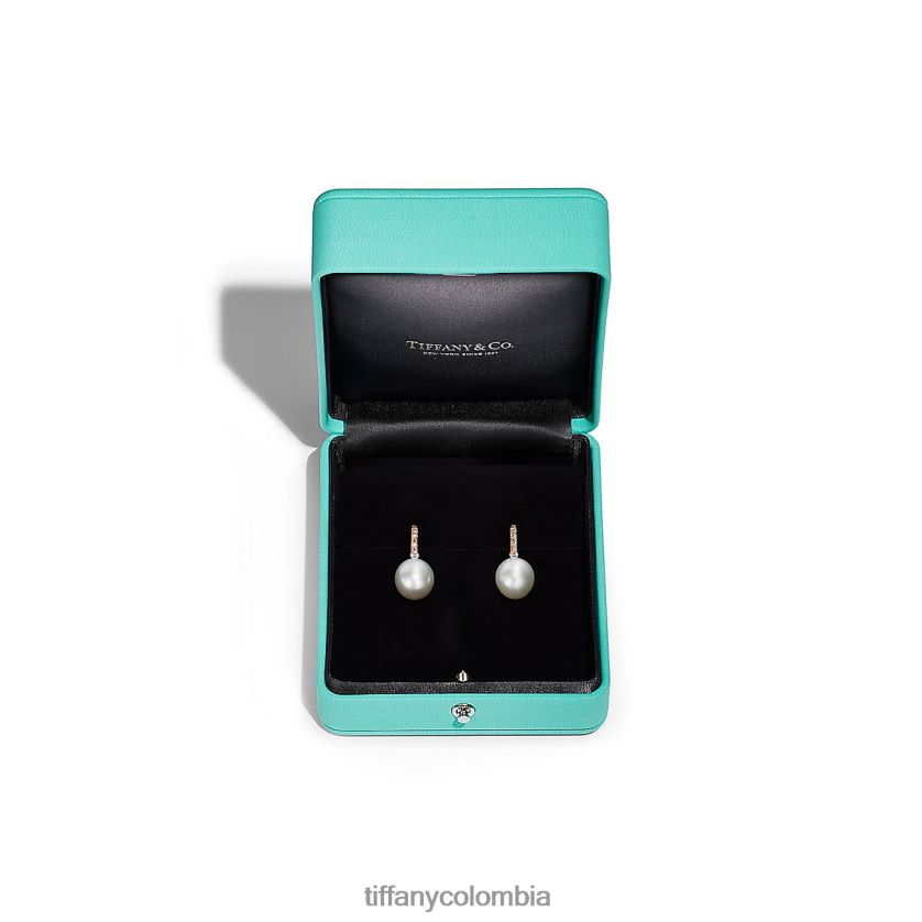 Tiffany pendientes de perlas unisexo 2J40B8868 joyas