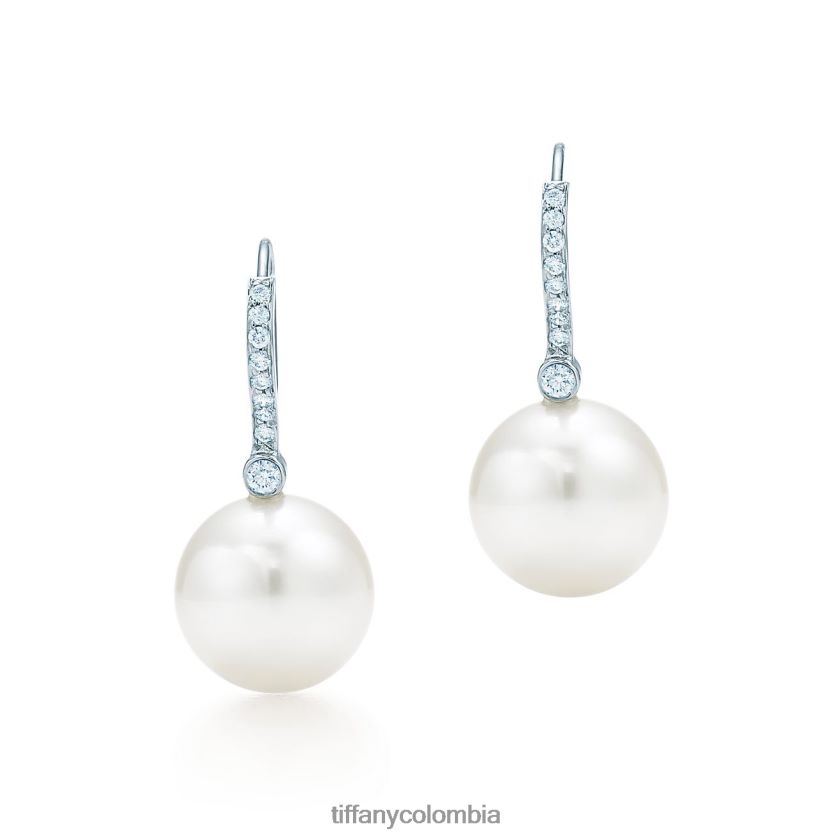 Tiffany pendientes de perlas unisexo 2J40B8936 joyas